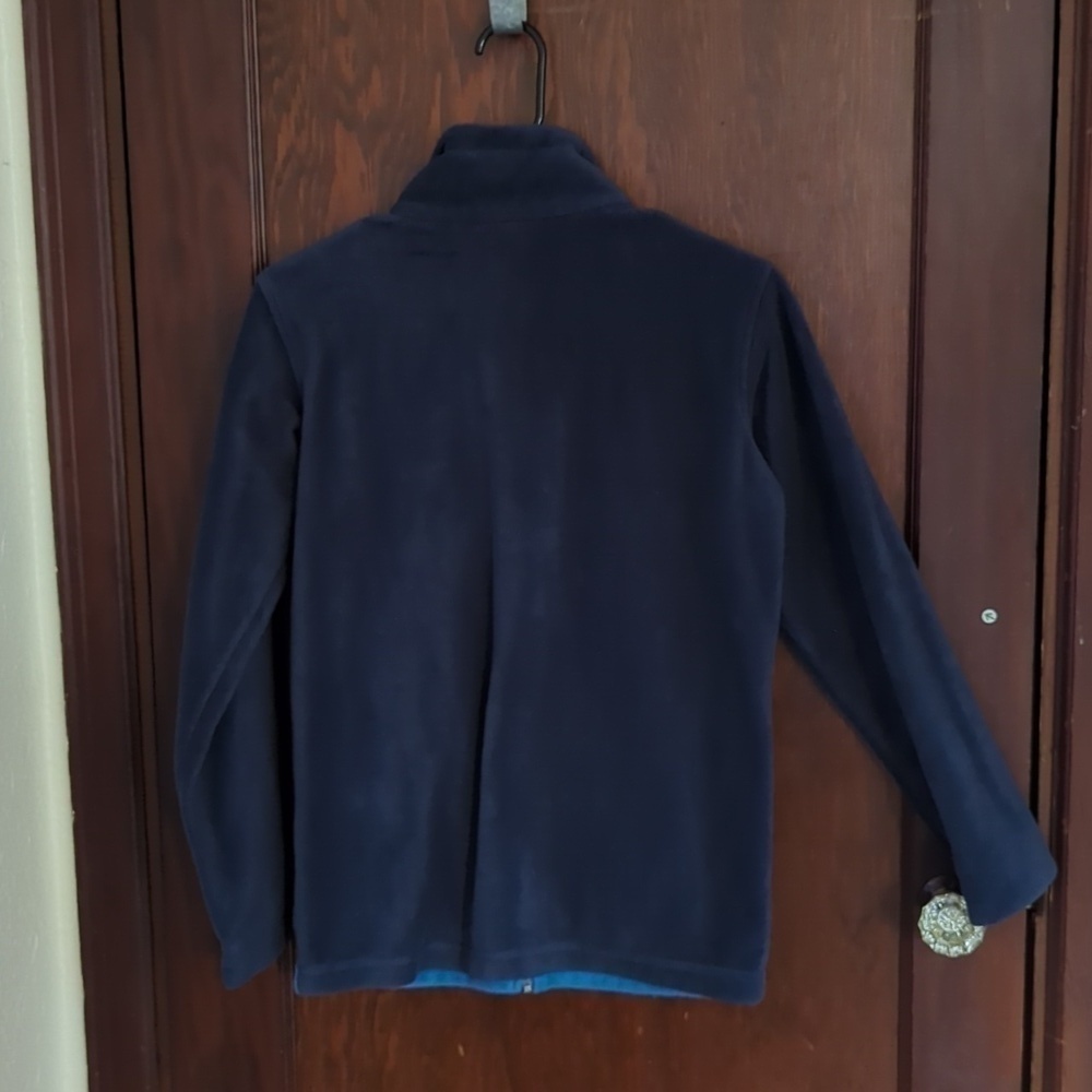 Columbia Blue Classic Fleece Full Zip Jacket Size Large (14/16) - Picture 4 of 5